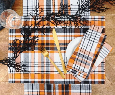 C&F Home Zelda Plaid Halloween Cotton Table Runner