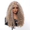 Jessie's Wig Fluffy Curly 13*3.5 Synthetic Lace Wigs Balayage Brown Blonde 22 Inch 1 Pc/Pack - 4 of 4