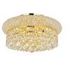 Elegant Lighting Primo 4 light Gold Flush Mount Clear Royal Cut Crystal - 3 of 4
