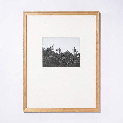 18" x 24" Matted to 8" x 10" Gallery Frame Natural Wood - Threshold™ designed with Studio McGee