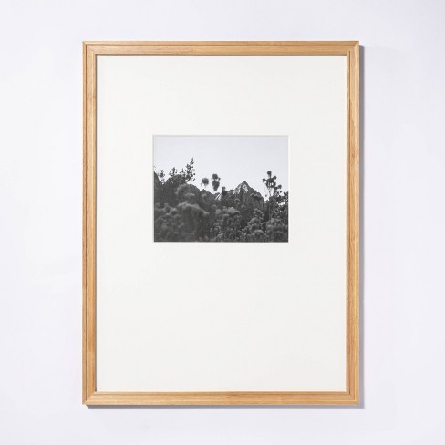 19.24" x 25.24" Matted to 8" x 10" Gallery Frame Natural Wood - Threshold™ designed with Studio McGee - image 1 of 4