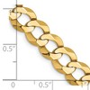 Black Bow Jewelry Mens 8.25mm 14K Yellow Gold Solid Lightweight Flat Curb Chain Bracelet - 4 of 4