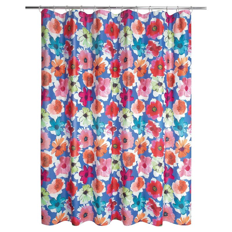 Painterly Floral Shower Curtain - Allure Home Creations, 1 of 7