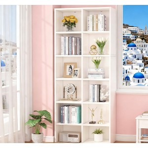 Gulches 70.9" Modern Bookcase, 12-Cube Storage Bookshelf - 1 of 4