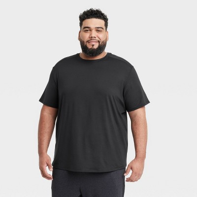 Men's Big Short Sleeve Soft Stretch T-shirt - All In Motion™ Black 2xl