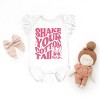 The Juniper Shop Shake Your Cotton Tail Wavy Flutter Sleeve Bodysuit - 2 of 4