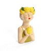 LuxenHome Lady Lemons Ceramic 11.6-Inch Tall Sculpture Vase Multicolored - 4 of 4