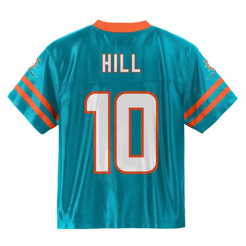 NFL Miami Dolphins Toddler Boys&#39; Short Sleeve Hill Jersey, 3 of 4