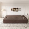 XINGHANZHENXUAN Modern Floor Sofa Bed with 2 Pillows, Full Size Teddy Fabric Foldable Mattress - 4 of 4