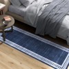 Machine Washable Runner Rugs 2x6 Modern Geometric Hallway Rugs with Non-Slip Backing Low Pile Indoor Carpet for Entrance Kitchen Bedroom - 3 of 4