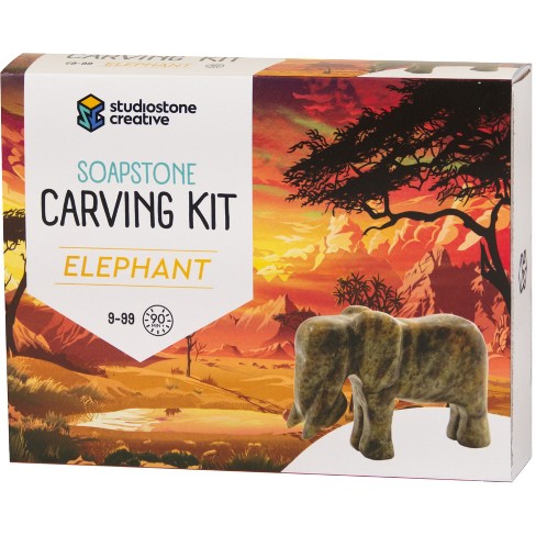 Elephant Soapstone Carving Kit – The Hobbyists Hideout