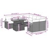 vidaXL Garden Sofa Set Gray - 3 of 4