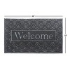 RugSmith Silver Moulded Welcome Geometric Pattern Doormat - 2 of 4