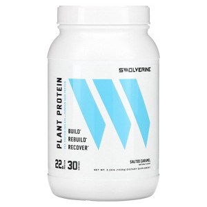 Swolverine Plant Protein, Salted Caramel, 2.24 lb (1,020 g) - 1 of 2
