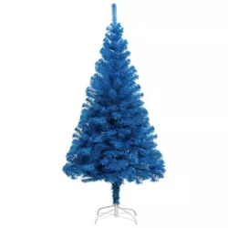 vidaXL Artificial Christmas Tree with Stand Blue 47.2" PVC