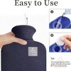 EBF Home Hot Water Pack,  Hot Water Bottle Bag for Hot and Cold Compress, Hand Feet Warmer, Ideal for Menstrual Cramps, Neck and Shoulder Pain Relief - 2 of 4