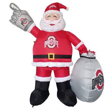 NCAA Ohio State Buckeyes Inflatable Santa