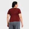 Women's Slim Fit Ribbed Seamless Scoop Neck T-Shirt - A New Day™ - 2 of 3