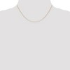 Black Bow Jewelry 0.7mm 14k Yellow Gold Solid Round Parisian Wheat Chain Necklace - 2 of 4