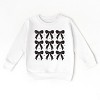 The Juniper Shop Coquette Black Bows Collage Distressed Toddler Sweatshirt - 2 of 4