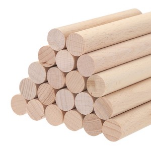 Unique Bargains Arts Garden Christmas Decoration Round Natural Wood Sticks 20 Pcs - 1 of 4