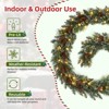 9FT Prelit Christmas Garland with Lights, Realistic Pine Garland for Mantle,Stairs,Indoor & Outdoor Holiday Decor - 4 of 4