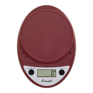 Escali Primo Digital Scale Warm Red: Kitchen Food Scale with Backlit Display, 11 lb Capacity, Battery Included - 1 of 4