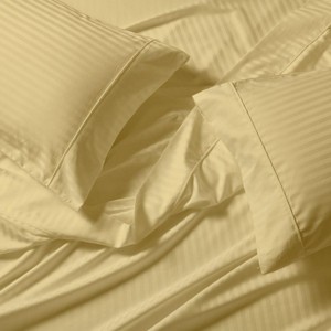 Egyptian Linens Extra Deep Pockets (22 inches) Stripe 650 Easy Care Sheet sets - 1 of 4