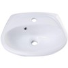 ALFI  AB106 White Small Porcelain Wall Mount Basin with Overflow - 2 of 4