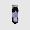 Peds Women's 2pk Smooth Edge Low Cut Liner Socks - Black 5-10: Hidden Gel Heel Grip, Smooth Toe Seams - 2 of 3