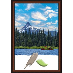 Amanti Art Cyprus Walnut Narrow Wood Picture Frame - 1 of 4