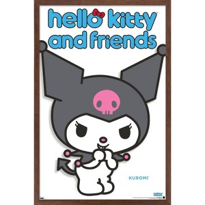 Trends International Hello Kitty and Friends: Hello - Kuromi Feature Series Framed Wall Poster Prints - 1 of 4