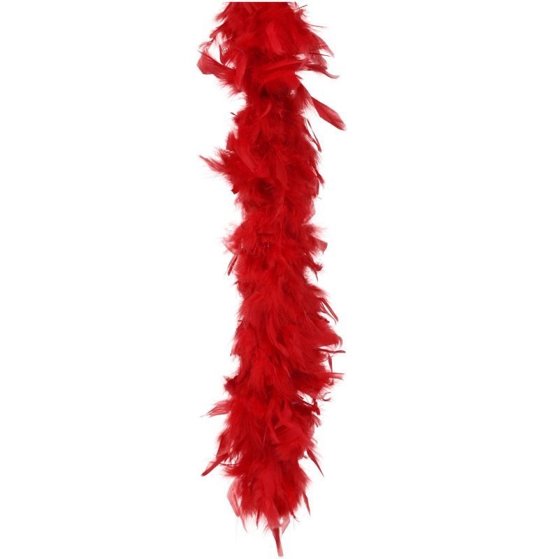 HalloweenCostumes.com  Women Women's Red Feather Boa Flapper Accessory, Red, 1 of 2