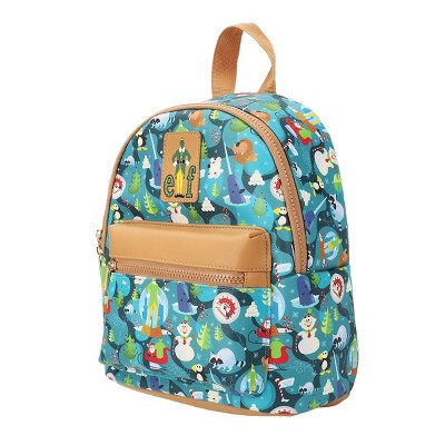 Elf Illustrated North Pole Pattern 11.5" Mini Backpack — фото 3