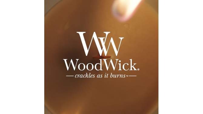 WoodWick Cinnamon Chai Large Jar Candle Dark Orange 21.5oz, 2 of 7, play video