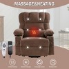 PAGED Modern Swivel Recliner Chair, Accent Chair with Side Pocket and Metal Frame, Rocking Chair for Living Room, Bedroom - 4 of 4