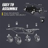 Car Dolly Set, 360° Rotating Anti-Skid Wheels, 1500LBS Capacity Wheel Dolly, Manganese Steel Construction, Antiskid Plate Design - 3 of 4