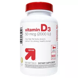 Vitamin D3 Dietary Supplement Softgels - 500ct - up & up™