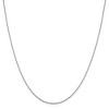Black Bow Jewelry 0.9mm 14k White Gold Diamond Cut Twisted Box Chain Necklace - 3 of 4
