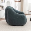 Lyngins Plush Faux Fur Bean Bag Chair, Lazy Chair with Tufted Soft Stuffed Filling, Ergonomic Accent Chair, Single Sofa Chair for Dorm/Apartment, - 3 of 4