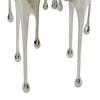 Contemporary Aluminum Melting Accent Table - Olivia & May - 3 of 4