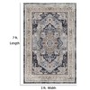 Parrot Uncle Indoor and Outdoor 7ft x 5ft Vintage  Machine Washable Area Rug Pet Friendly - 3 of 4