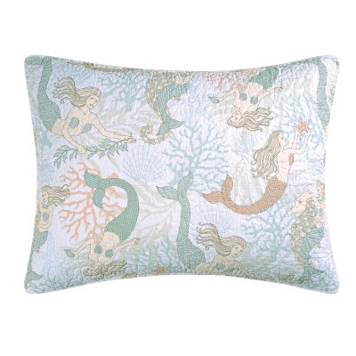 C&F Home 20" x 26" Mystic Echoes Mermaid Coral Seashell Design Pillow Sham