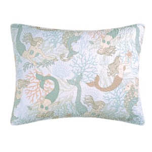 C&F Home 20" x 26" Mystic Echoes Mermaid Cotton Standard Sham - Machine Washable - 1 of 4