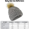 Rising Star Baby Girls and Boys Hat with mittens set, Winter Set for infants Ages 0-24 months - 4 of 4