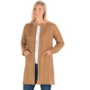 Collections Etc Cozy Cable Knit Long Length Cardigan with Pockets - 4 of 4