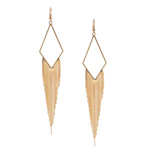 SOHI Women's Black Dangling Drop Earrings - 1 of 3