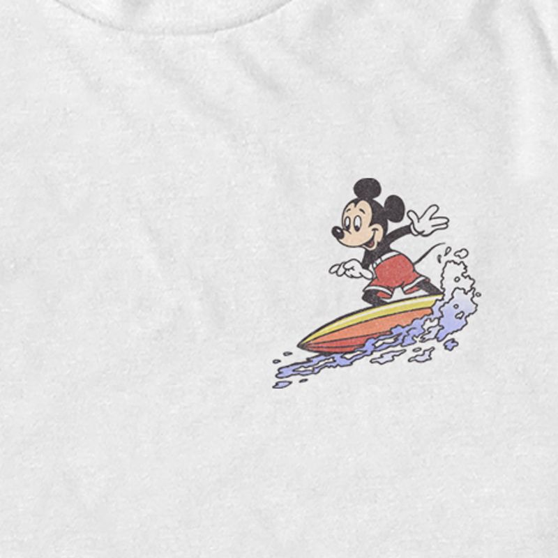Men's Mickey & Friends Distressed Pocket Surfer T-Shirt, 2 of 6