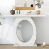 NicBex Stylish Console Table with Unique-Shaped Base,Entryway Table with Simple Silhouette,Foyer Tables for Entryway,Hallway,Living Room - 4 of 4