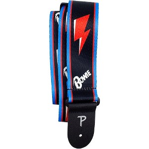 Perri's David Bowie Red Bolt Polyester Guitar Strap 2 in. - 1 of 1